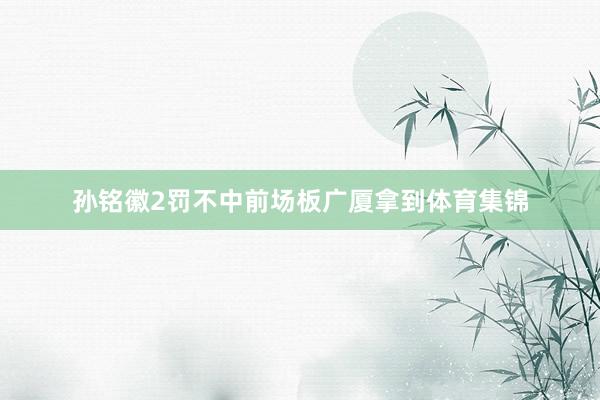 孙铭徽2罚不中前场板广厦拿到体育集锦