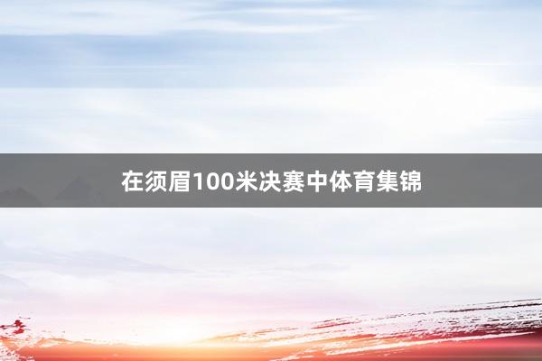 在须眉100米决赛中体育集锦