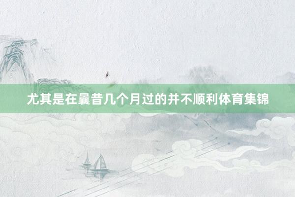 尤其是在曩昔几个月过的并不顺利体育集锦