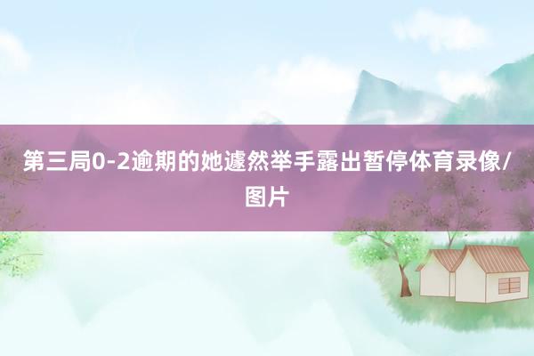 第三局0-2逾期的她遽然举手露出暂停体育录像/图片