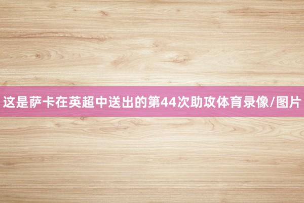 这是萨卡在英超中送出的第44次助攻体育录像/图片