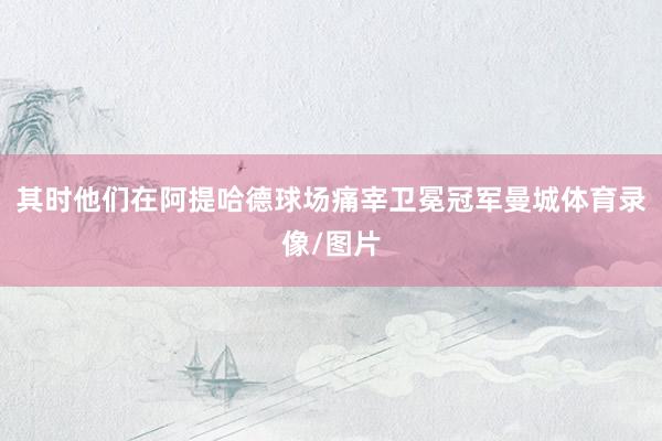 其时他们在阿提哈德球场痛宰卫冕冠军曼城体育录像/图片