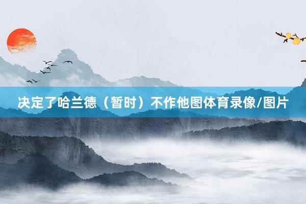 决定了哈兰德（暂时）不作他图体育录像/图片