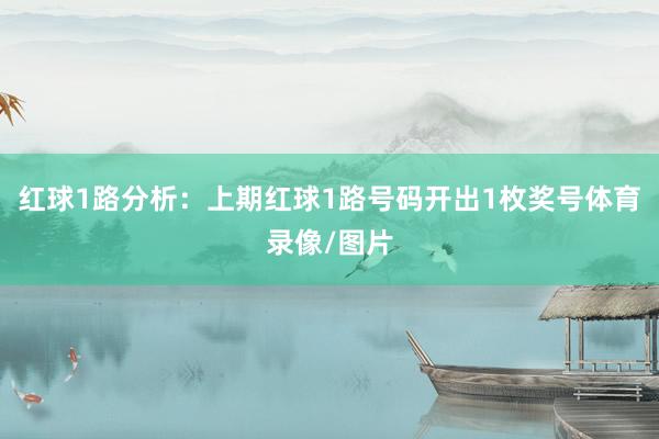 红球1路分析：上期红球1路号码开出1枚奖号体育录像/图片