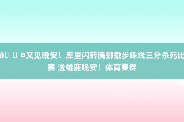 💤又见晚安！库里闪转腾挪撤步踩线三分杀死比赛 送雄鹿晚安！体育集锦